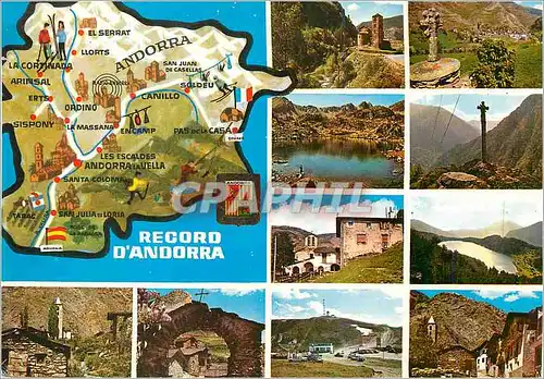 Cartes postales moderne Valls d Andorra Vues de Canillo et Encamp
