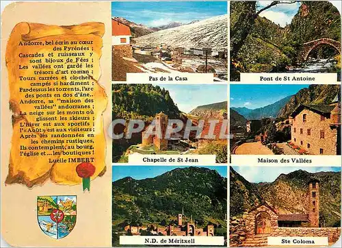 Cartes postales moderne Valls d Andorra