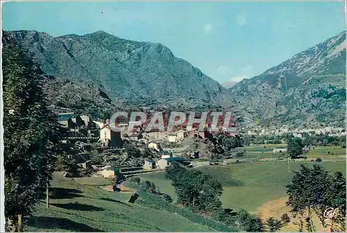 Moderne Karte Andorra La Vieille Vue generale