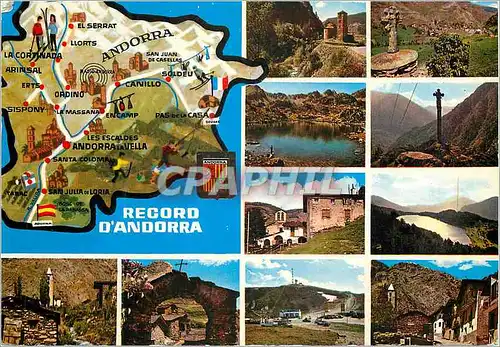 Cartes postales moderne Valls d Andorra Vues de Canillo et Encamp
