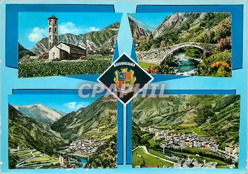 Moderne Karte En parcourant L Andorre Vues generales de Saint Julia de Loria