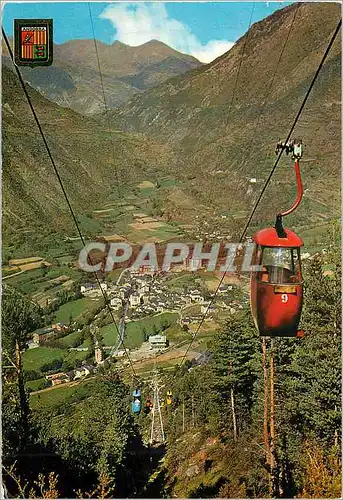 Cartes postales moderne Valls d Andorra Encamp Telepherique au Lac