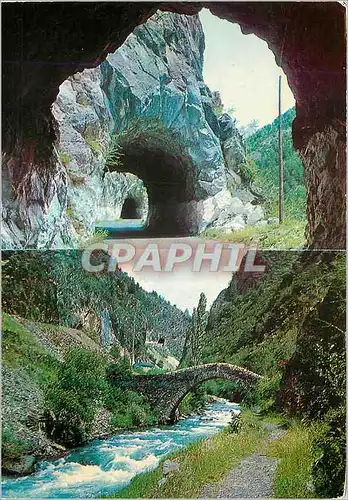 Cartes postales moderne Andorra Foradades i pont romanic a les gorges de Saint Antoni carretera de la Massana