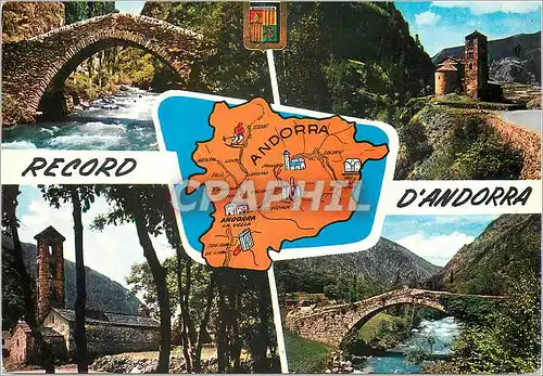 Cartes postales moderne Valls d Andorra Pont romanic de Saint Antoni