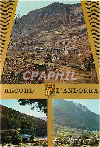 Moderne Karte Record d Andorra Encamp Llac d Engolaster