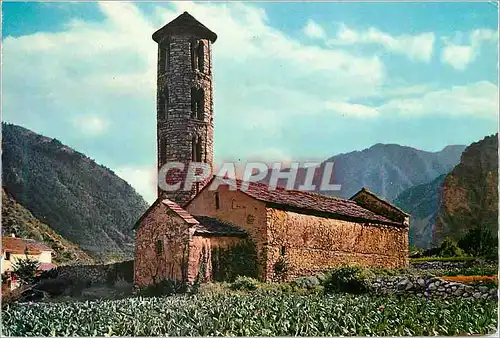 Moderne Karte Principat d Andorra Eglise Romane