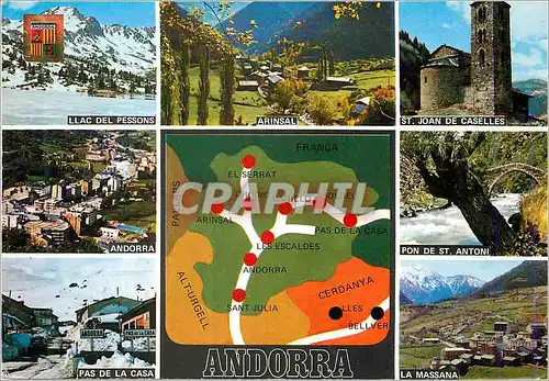 Cartes postales moderne Valls d Andorra Divers aspects