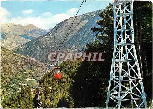 Cartes postales moderne Valls d Andorra Encamp Telecabina au lac d Engolasters