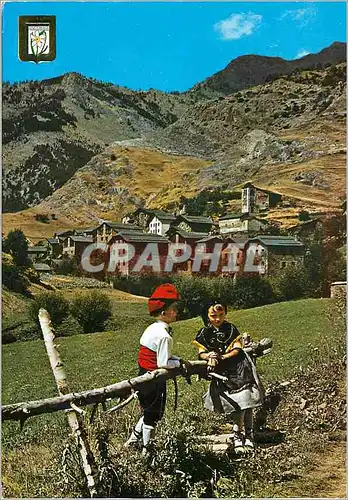 Cartes postales moderne Valls d Andorra Pal Vue generale Enfants Folklore