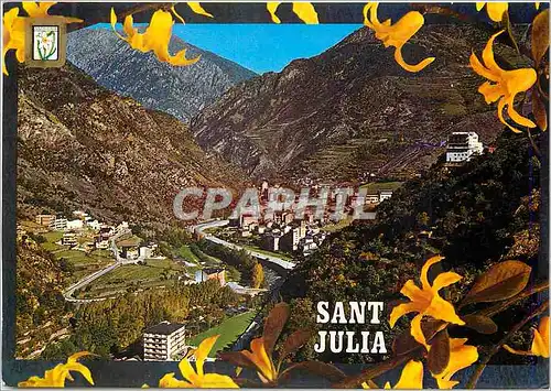 Cartes postales moderne Valls d Andorra Sant Julia de Loria Vue generale