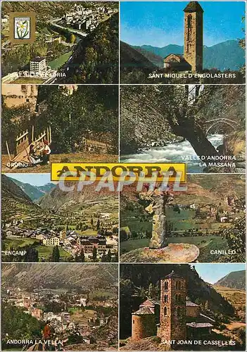 Moderne Karte Valls d Andorra Divers aspects