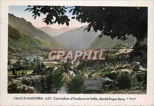 Cartes postales moderne Valls d Andorra Contrallum d Andorra la Vella desde Engordany
