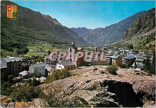 Cartes postales moderne Valls d Andorra Andorre la Velle Vue partielle des le Rocke de Bruges