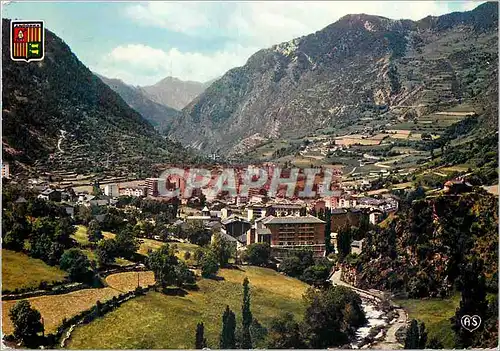 Moderne Karte Valls d Andorra Encamp Vue generale