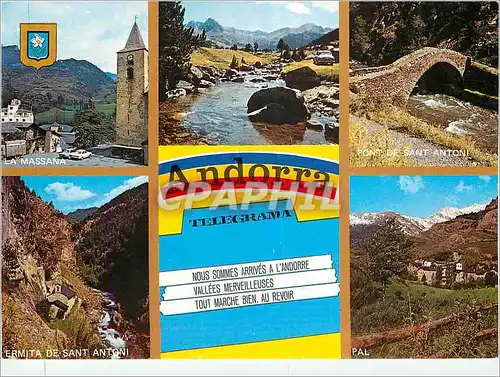 Cartes postales moderne Andorra Telegrama