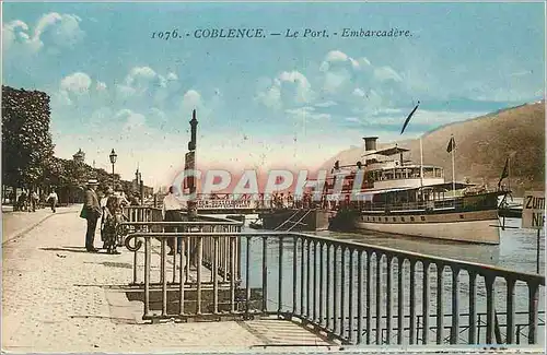 Cartes postales Coblence le Port Embarcadere Bateau