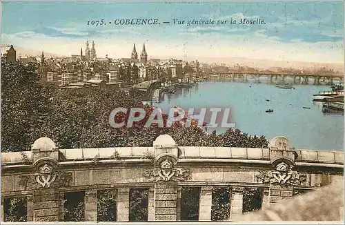 Cartes postales Coblence Vue generale sur la Moselle