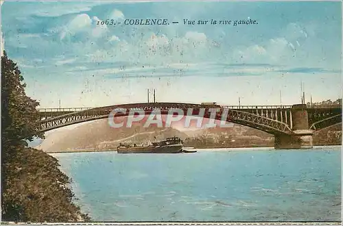 Cartes postales Coblence Vue sur la rive gauche