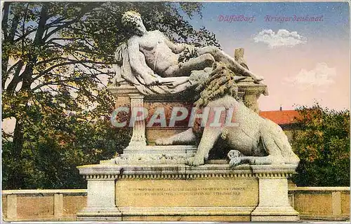 Cartes postales Dusseldorf Kriegerdenkmal Lion
