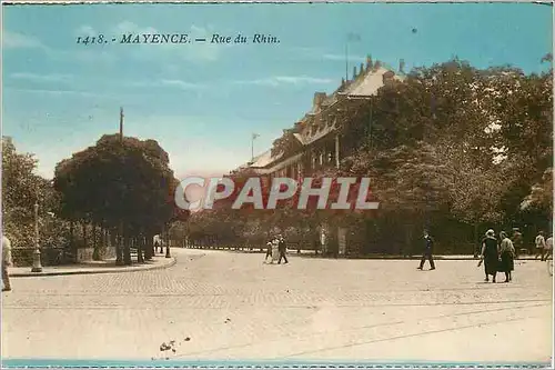 Ansichtskarte AK Mayence Rue du Rhin