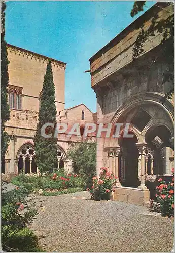 Cartes postales moderne Real Monasterio de Poblet Claustro palacio del rey Martin El Humano Detalle Le cloitre et le pal