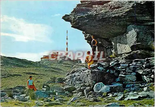 Cartes postales moderne Monte Larun La Cime Au fond l'Antenne de la RTF