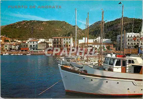 Moderne Karte Puerto de Andratx Mallorca Bateaux