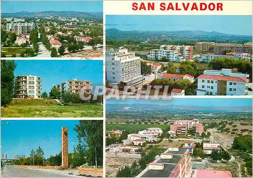 Moderne Karte Costa Dorada Tarragona Vendrell San Salvador Vues partielle
