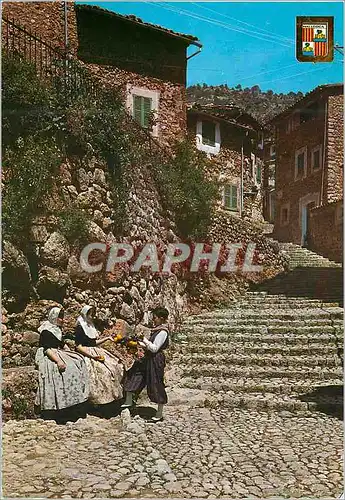 Cartes postales moderne Mallorca Rue typique Enfants Folklore