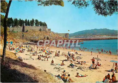 Moderne Karte Bayona Galicia Plage de la Barbeira