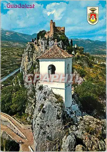 Moderne Karte Castell de Guadalest Vue pittoresque