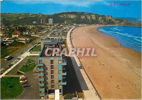 Cartes postales moderne Salinas Asturias Grande Plage