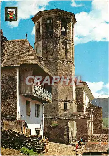 Moderne Karte Pirineu Catala vall d'aran arres eglise