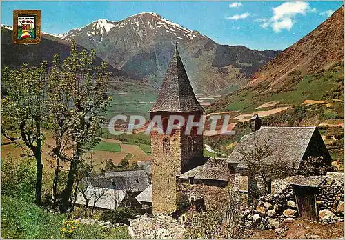 Cartes postales moderne Pirineu Catala Vall d'Aran au fond Viella