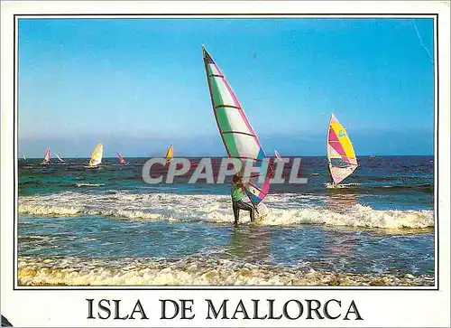 Moderne Karte Isla de Mallorca Planche a voile