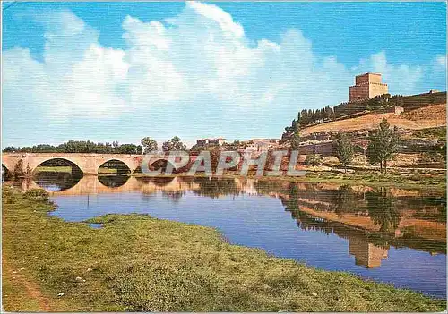 Cartes postales moderne ciudad rodrigo (Salamanca) Parador y puente romano