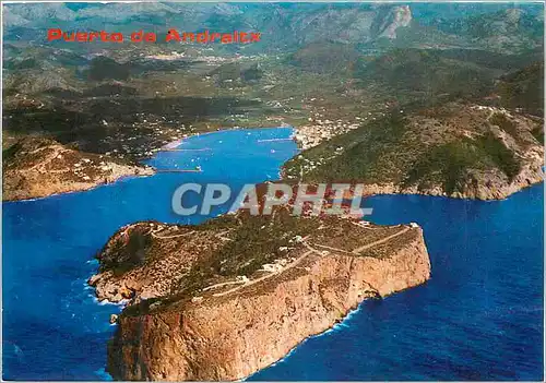 Moderne Karte Vista aerea del Puerto de andraitx Mallorca