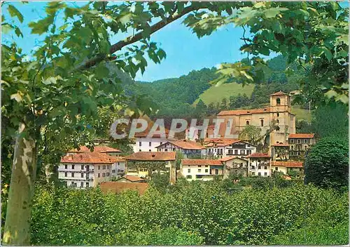 Cartes postales moderne Vera de bidasoa (navarra) vue partielle avec l'eglise au fond