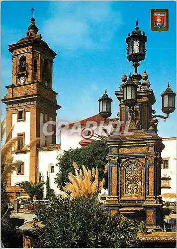 Cartes postales moderne Algeciras place generalistme tour de l'eglise de notre dame de la palme