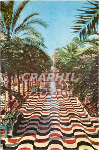 Cartes postales moderne Alicante l'esplanade d'espagne