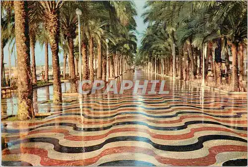 Moderne Karte Alicante busot esplanade d'espagne