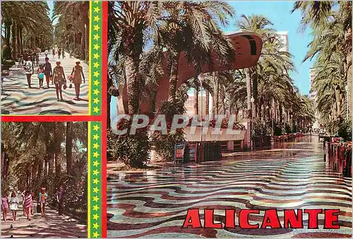 Moderne Karte Alicante  vues varies
