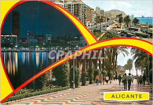 Moderne Karte Alicante  beautes de la ville