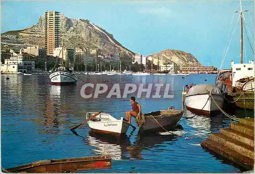 Cartes postales moderne Alicante  port Bateaux