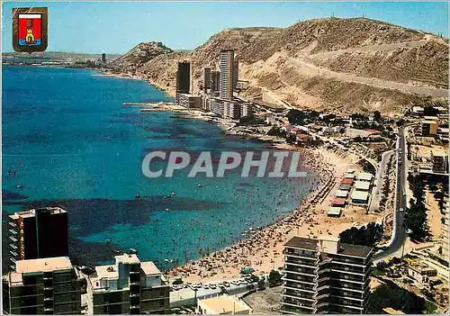 Cartes postales moderne Alicante  vista aerea plage de la albufereta