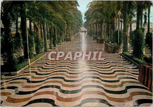 Moderne Karte Alicante  esplanade d'espagne