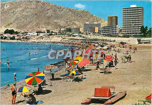Moderne Karte Alicante  plage de la albufereta Pedalo