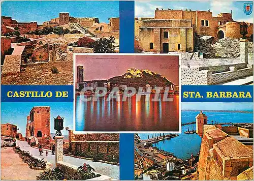 Cartes postales moderne Alicante  castillo de santa barbara