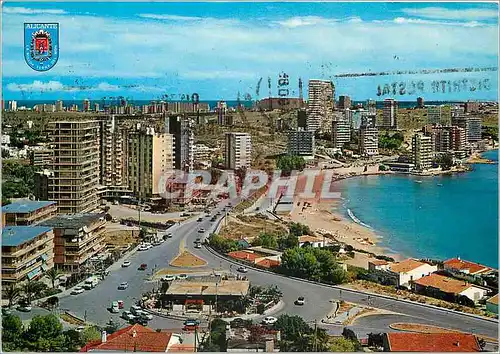 Moderne Karte Alicante  plage de l'albufereta