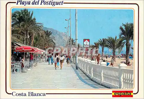 Moderne Karte Alicante  plage del postiguet